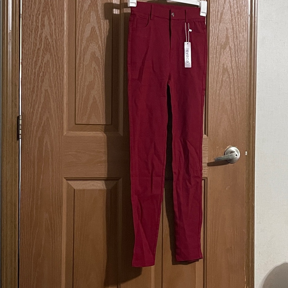 Women's Red Jeggings